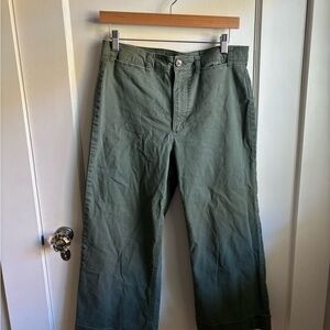 Old Navy Olive Green Wide-Leg Pants